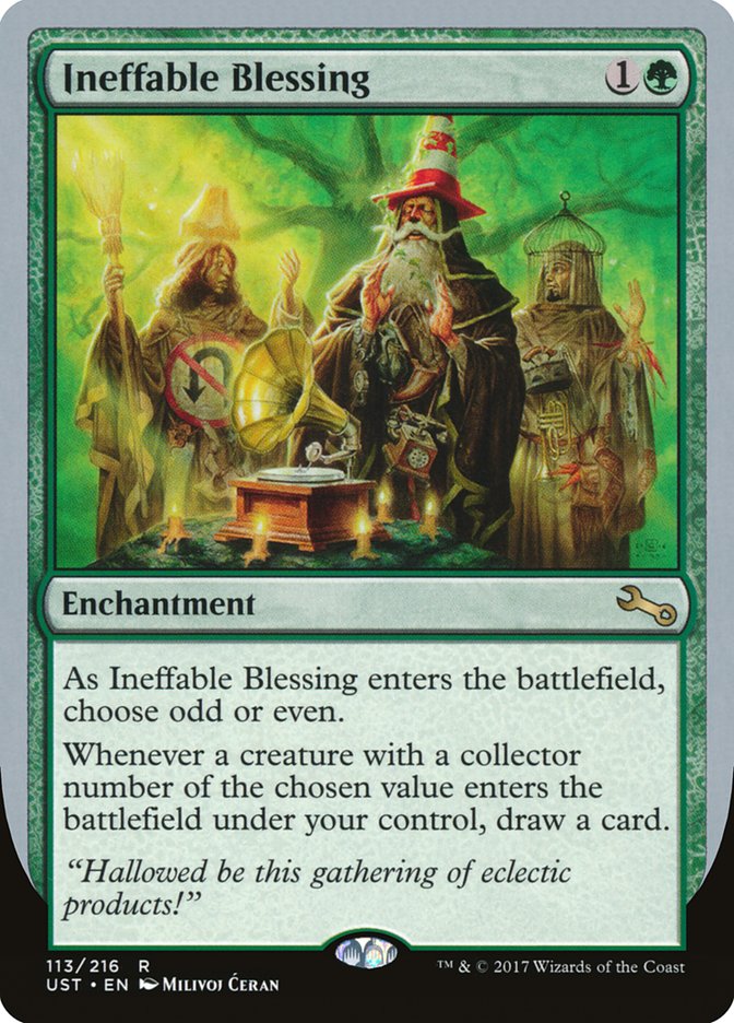 Ineffable Blessing ("choose odd or even") [Unstable] | Webway Games