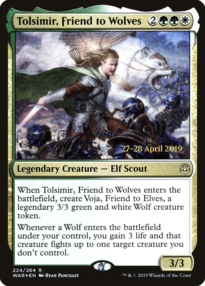Tolsimir, Friend to Wolves  [War of the Spark Prerelease Promos] | Webway Games