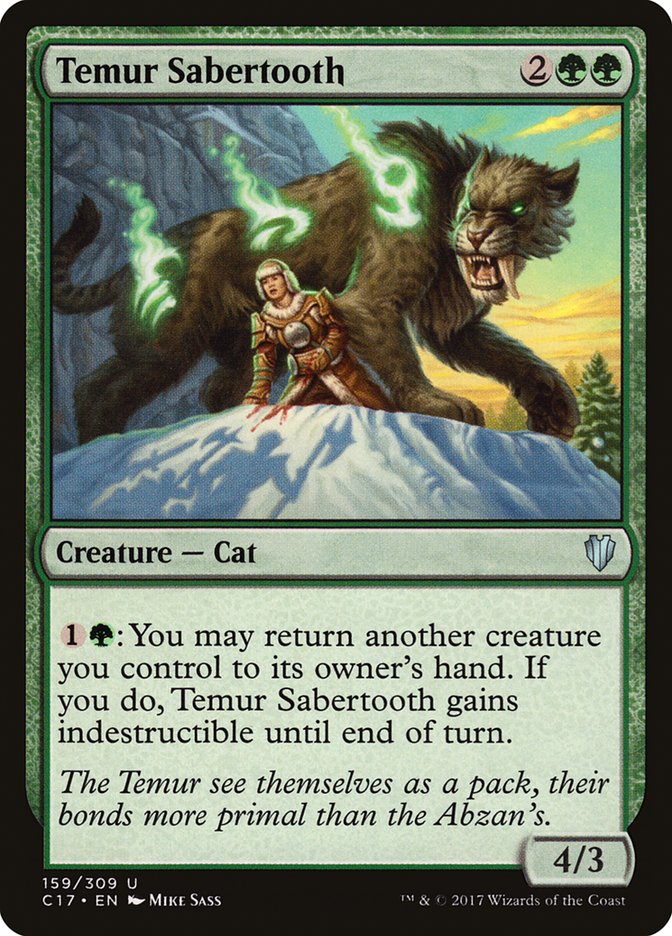 Temur Sabertooth [Commander 2017] | Webway Games