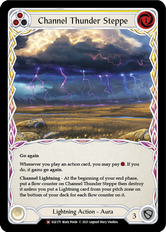 Channel Thunder Steppe [U-ELE175] Unlimited Rainbow Foil | Webway Games