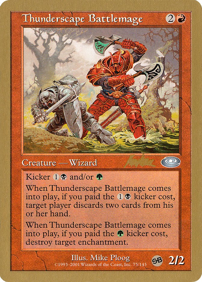 Thunderscape Battlemage (Brian Kibler) (SB) [World Championship Decks 2002] | Webway Games
