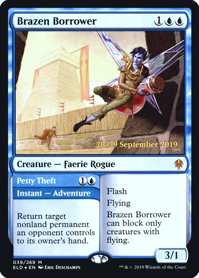 Brazen Borrower // Petty Theft  [Throne of Eldraine Prerelease Promos] | Webway Games