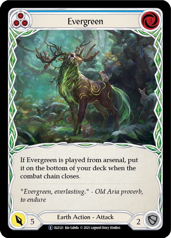 Evergreen (Blue) [U-ELE121] Unlimited Normal | Webway Games