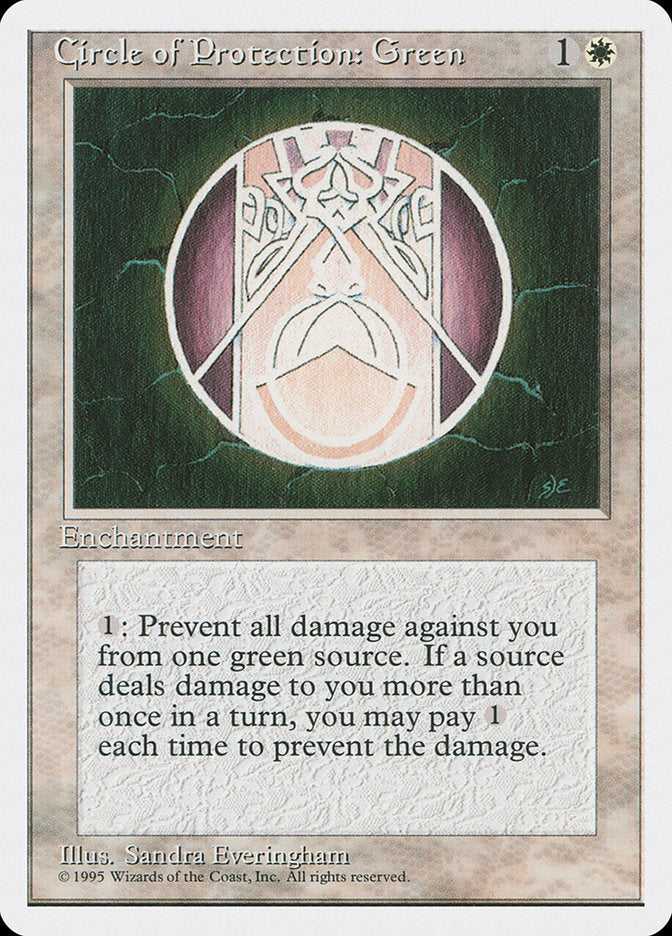 Circle of Protection: Green [Fourth Edition] | Webway Games