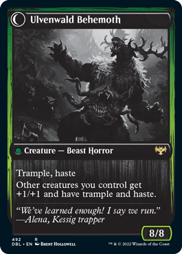 Ulvenwald Oddity // Ulvenwald Behemoth [Innistrad: Double Feature] | Webway Games