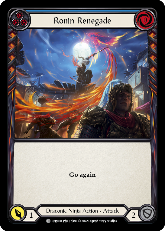 Ronin Renegade (Blue) [UPR080] (Uprising)  Rainbow Foil | Webway Games