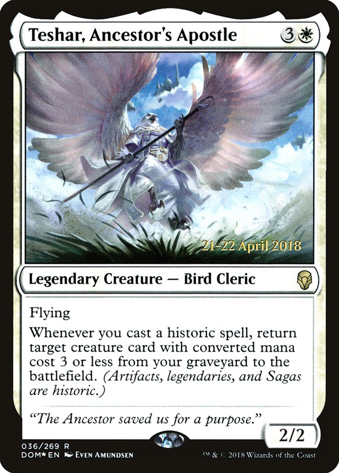 Teshar, Ancestor's Apostle  (Prerelease) [Dominaria Prerelease Promos] | Webway Games