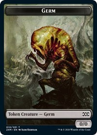 Germ // Wolf Double-sided Token [Double Masters Tokens] | Webway Games