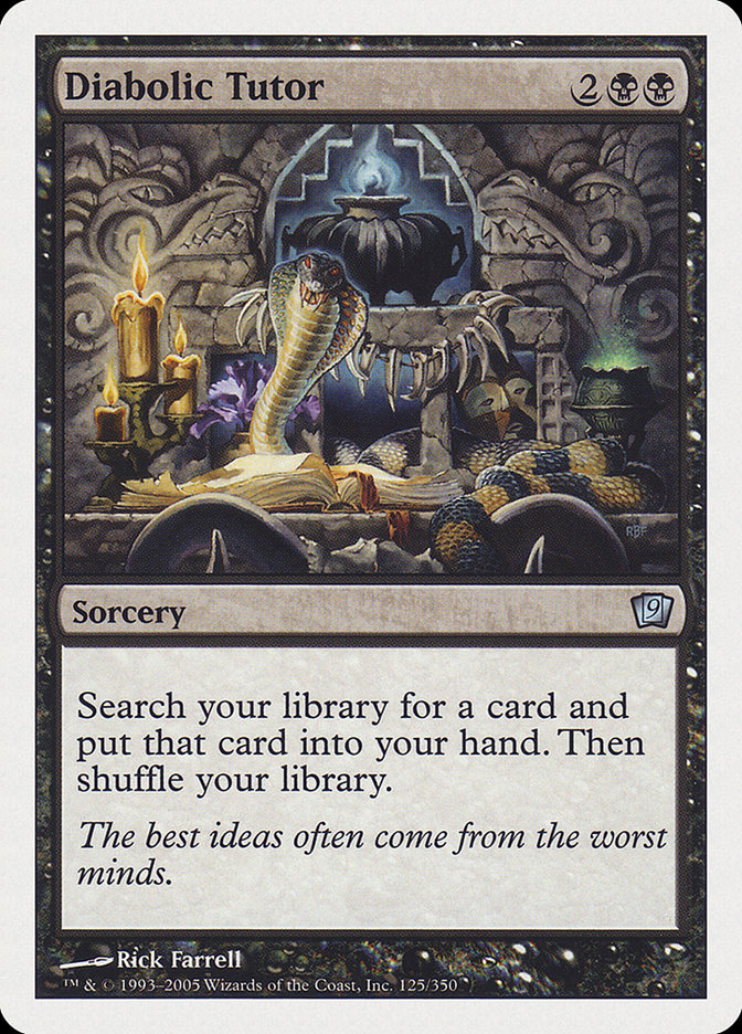 Diabolic Tutor [Ninth Edition] | Webway Games
