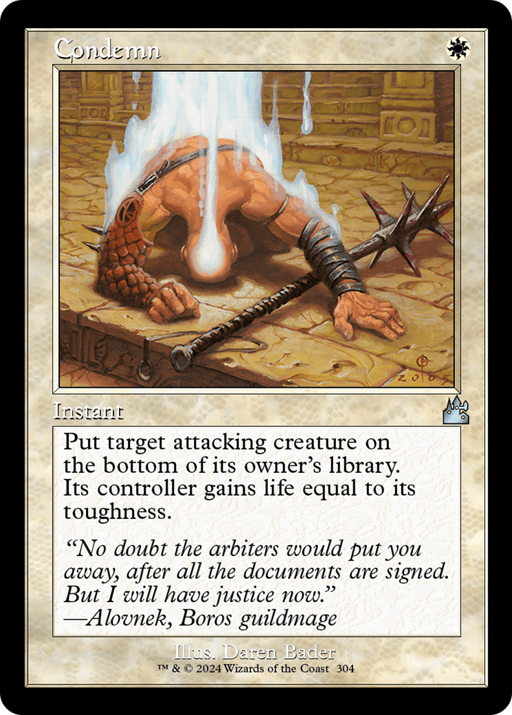 Condemn (Retro Frame) [Ravnica Remastered] | Webway Games