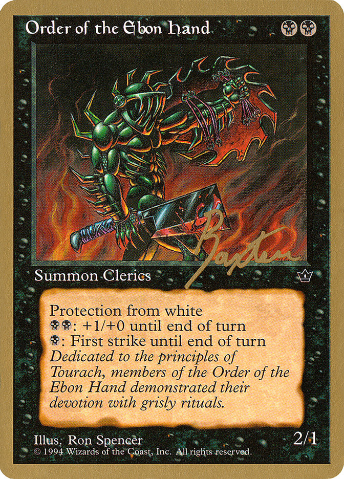 Order of the Ebon Hand (Spencer) (George Baxter) [Pro Tour Collector Set] | Webway Games
