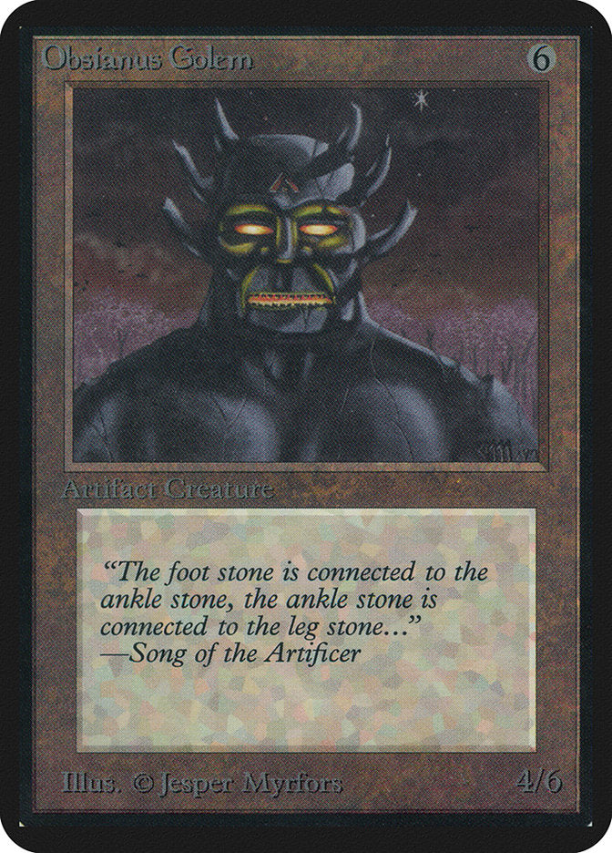Obsianus Golem [Limited Edition Alpha] | Webway Games