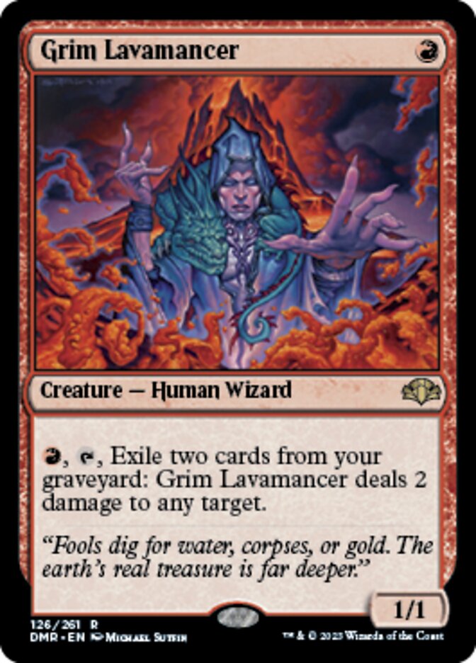 Grim Lavamancer [Dominaria Remastered] | Webway Games