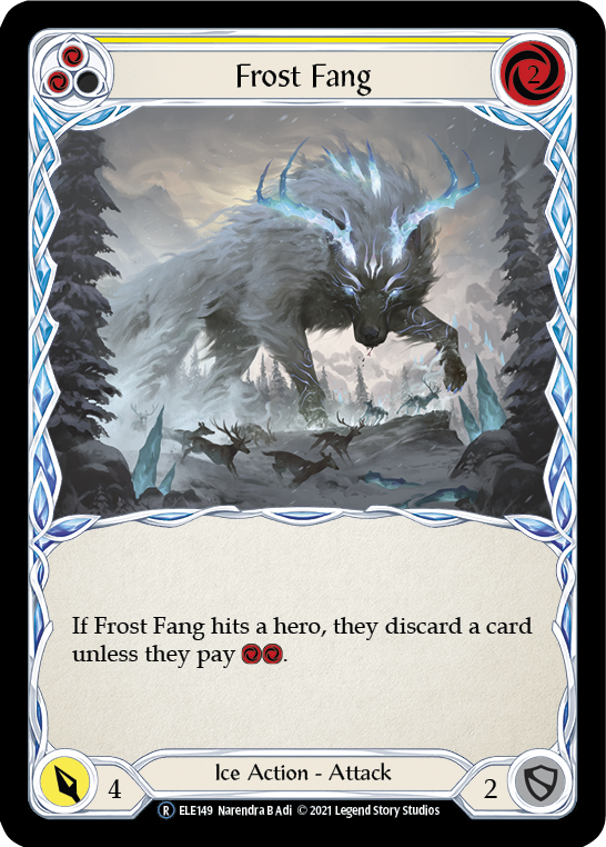 Frost Fang (Yellow) [U-ELE149] Unlimited Normal | Webway Games