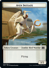 Spider // Aven Initiate Double-sided Token [Double Masters 2022 Tokens] | Webway Games