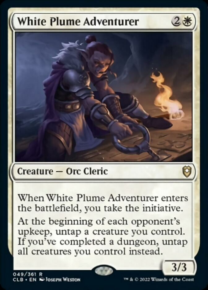 White Plume Adventurer [Commander Legends: Battle for Baldur's Gate] | Webway Games