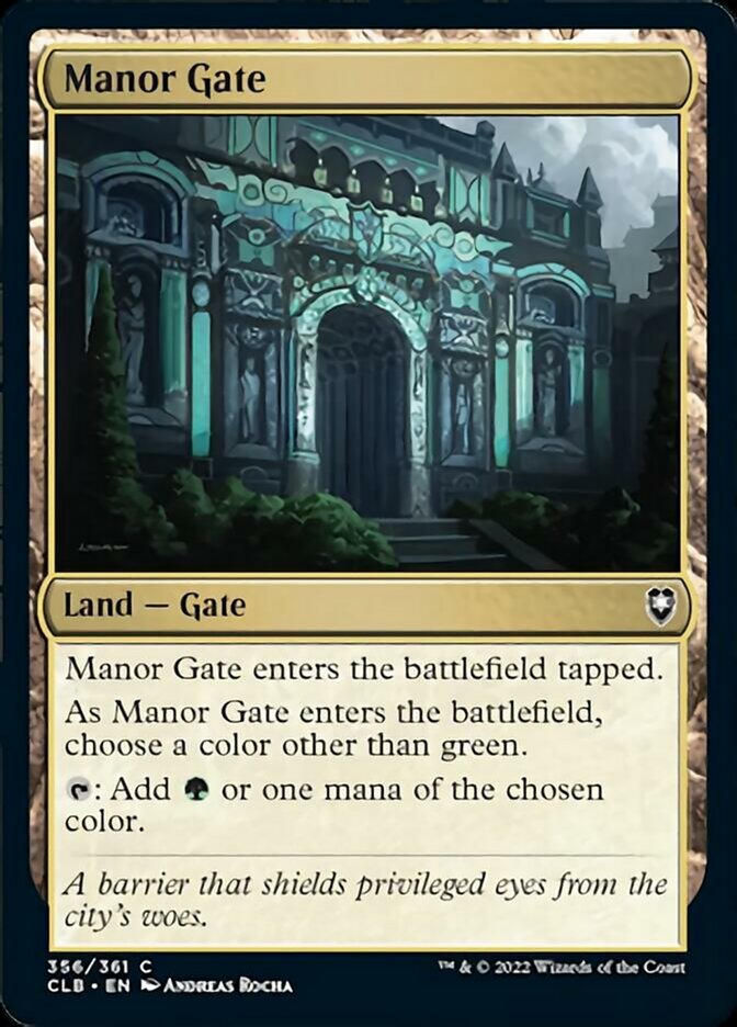 Manor Gate [Commander Legends: Battle for Baldur's Gate] | Webway Games