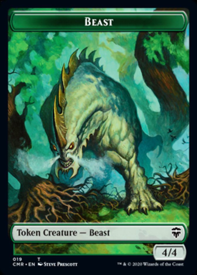 Beast (18) // Beast Token (19) [Commander Legends Tokens] | Webway Games