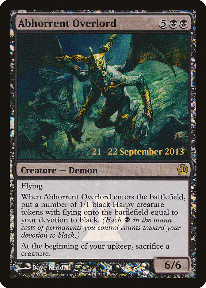 Abhorrent Overlord  (Prerelease) [Theros Prerelease Promos] | Webway Games