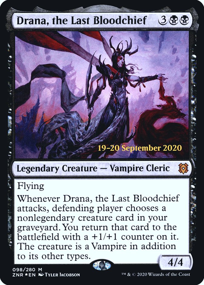 Drana, the Last Bloodchief  [Zendikar Rising Prerelease Promos] | Webway Games