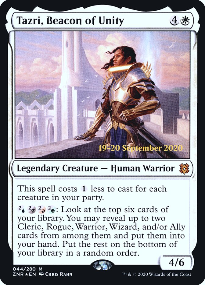 Tazri, Beacon of Unity  [Zendikar Rising Prerelease Promos] | Webway Games
