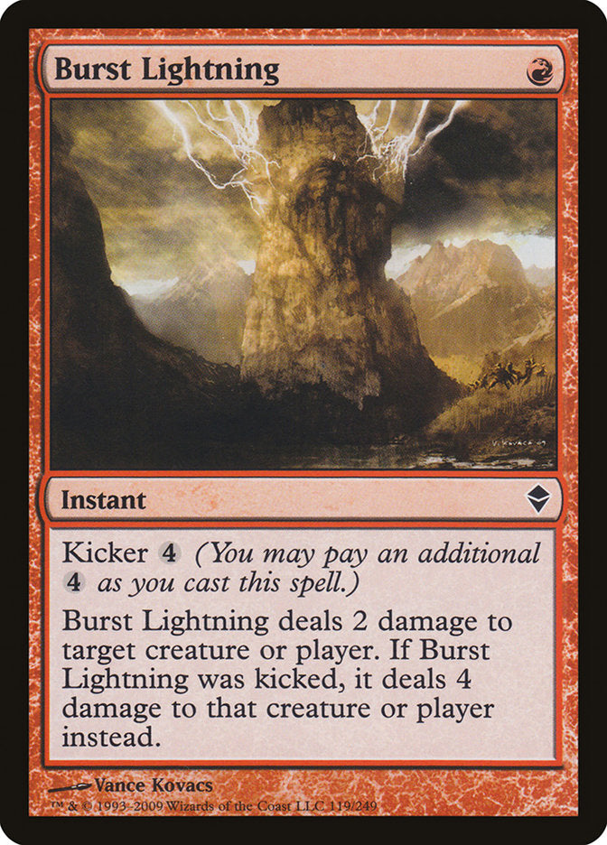 Burst Lightning [Zendikar] | Webway Games