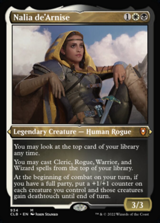 Nalia de'Arnise (Display Commander) (Foil Etched) [Commander Legends: Battle for Baldur's Gate] | Webway Games