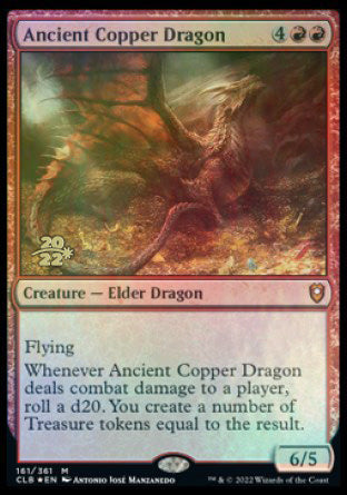 Ancient Copper Dragon [Commander Legends: Battle for Baldur's Gate Prerelease Promos] | Webway Games