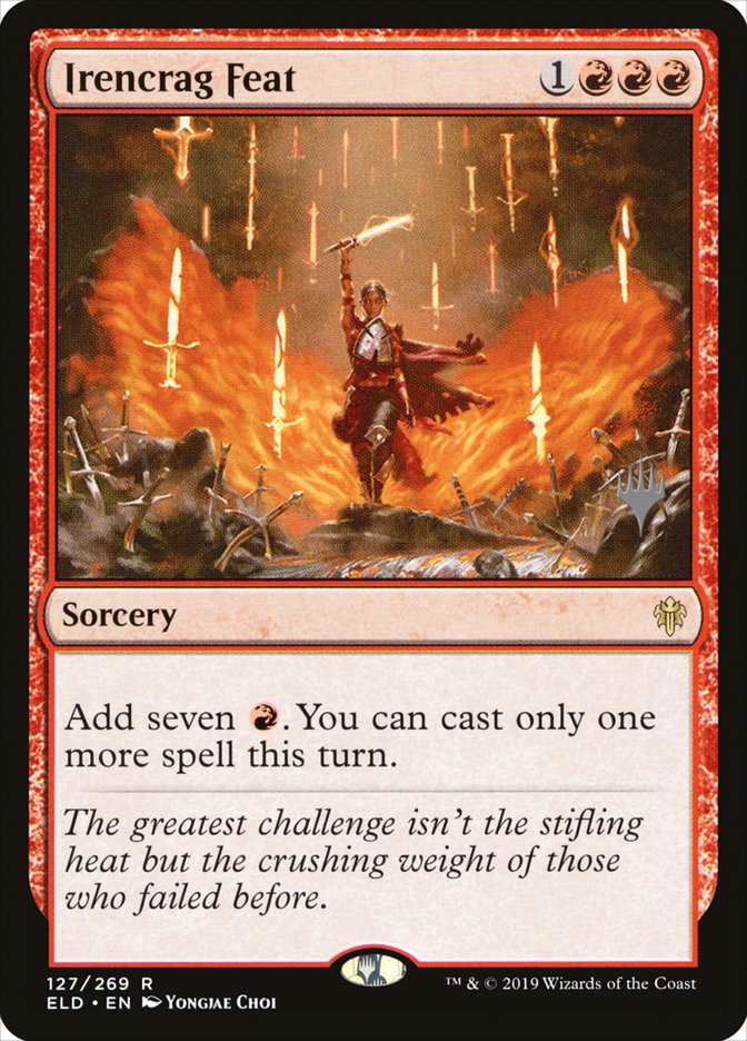 Irencrag Feat (Promo Pack) [Throne of Eldraine Promos] | Webway Games