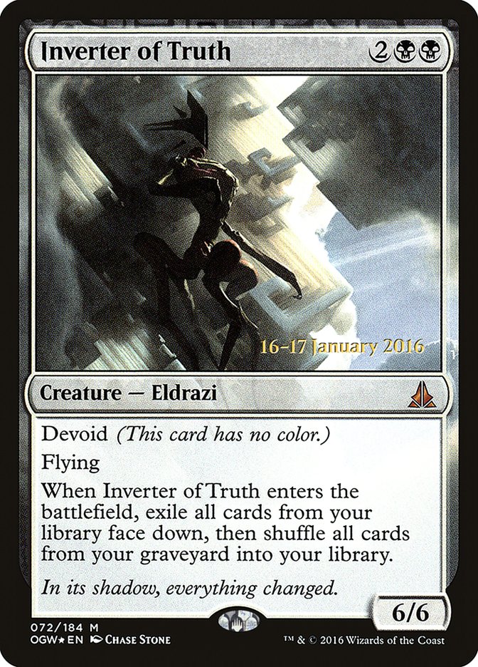 Inverter of Truth (Prerelease) [Oath of the Gatewatch Prerelease Promos] | Webway Games