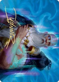 Alrund, God of the Cosmos Art Card (Gold-Stamped Signature) [Kaldheim: Art Series] | Webway Games