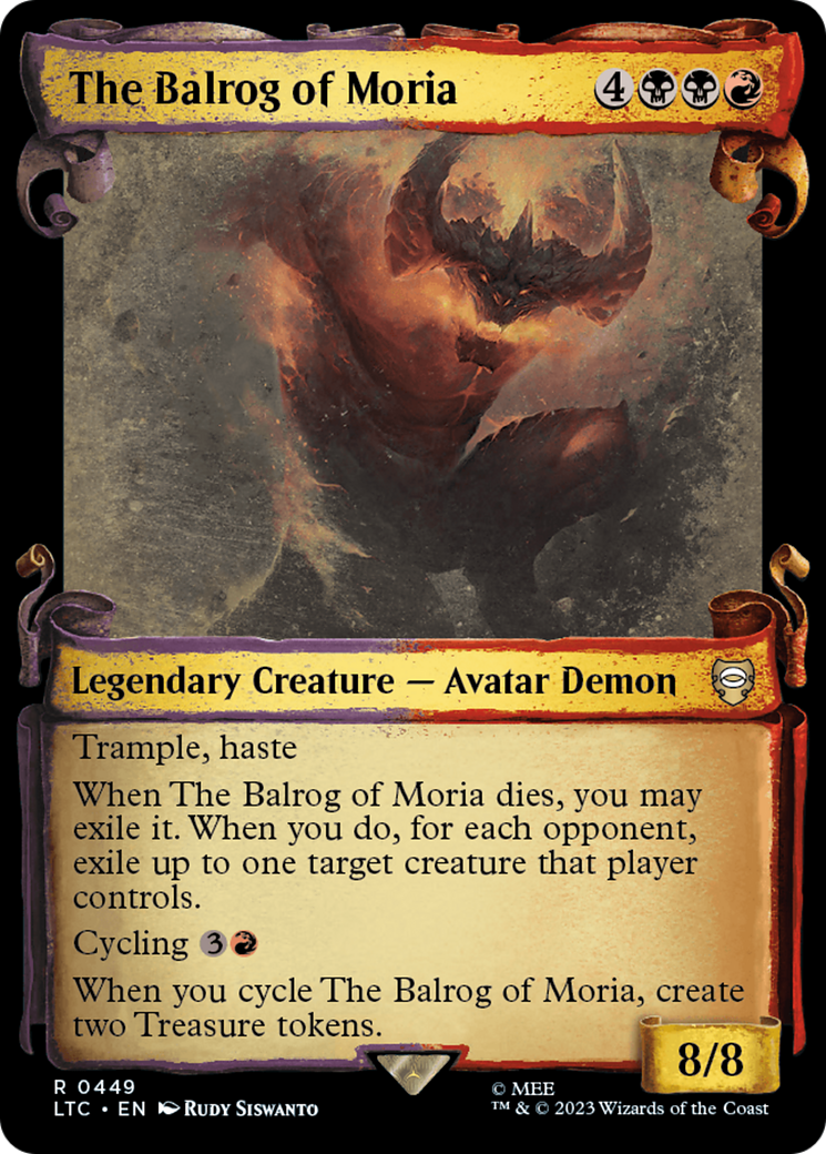 The Balrog of Moria [The Lord of the Rings: Tales of Middle-Earth Commander Showcase Scrolls] | Webway Games