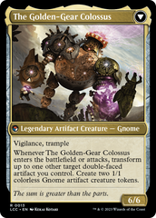Tetzin, Gnome Champion // The Golden-Gear Colossus [The Lost Caverns of Ixalan Commander] | Webway Games