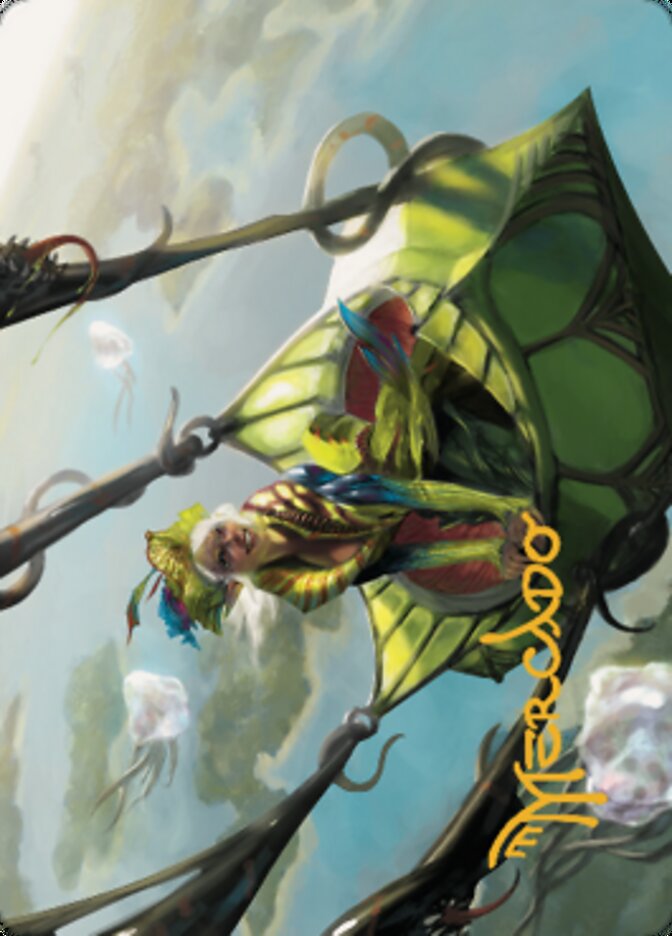 Nael, Avizoa Aeronaut Art Card (Gold-Stamped Signature) [Dominaria United Art Series] | Webway Games