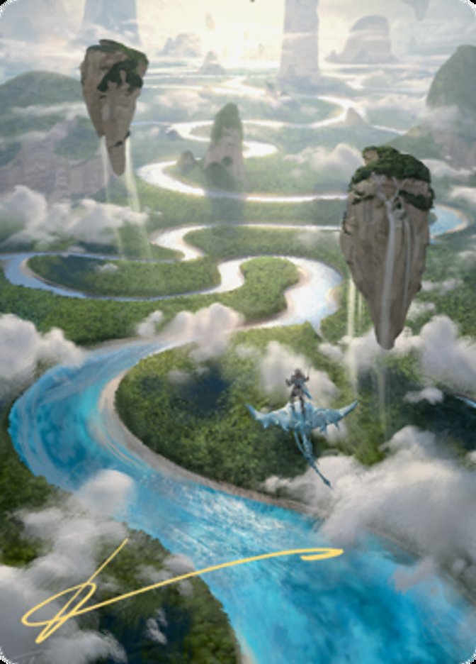 Clearwater Pathway Art Card (Gold-Stamped Signature) [Zendikar Rising Art Series] | Webway Games