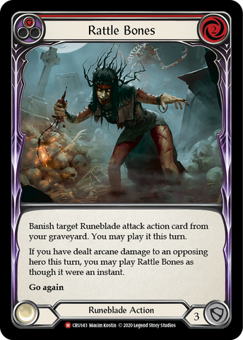 Rattle Bones [CRU143] 1st Edition Rainbow Foil