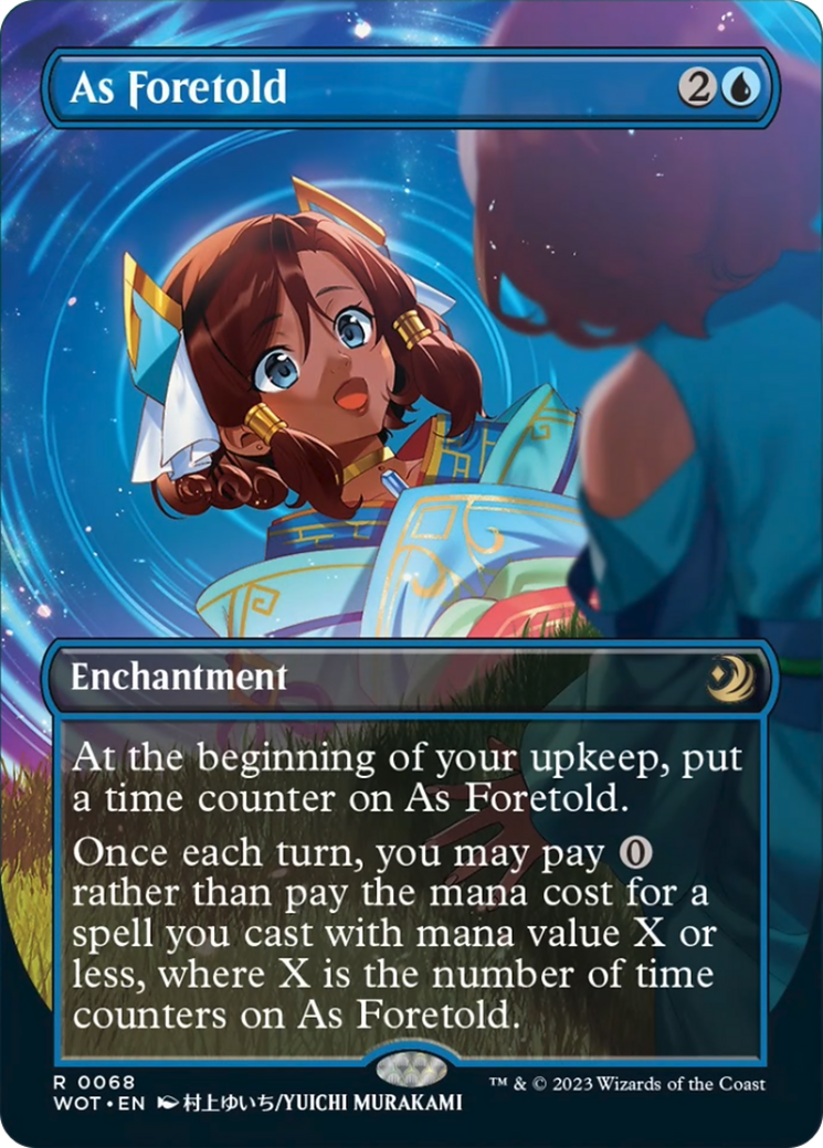 As Foretold (Anime Borderless) (Confetti Foil) [Wilds of Eldraine: Enchanting Tales] | Webway Games