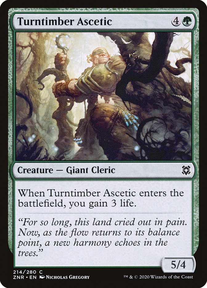 Turntimber Ascetic [Zendikar Rising] | Webway Games