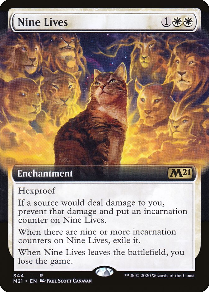 Nine Lives (Extended Art) [Core Set 2021] | Webway Games