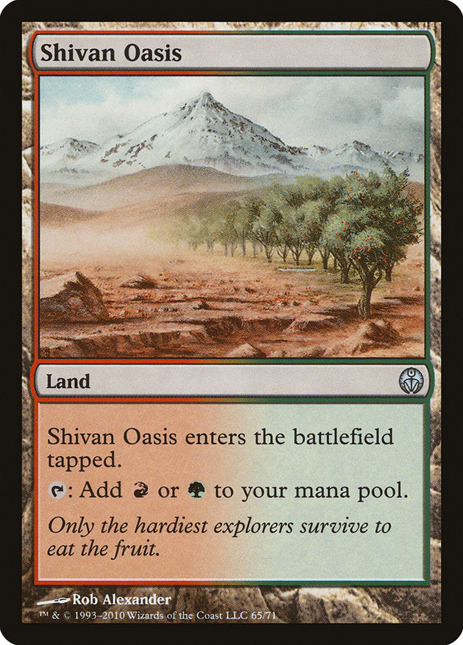 Shivan Oasis [Duel Decks: Phyrexia vs. the Coalition] | Webway Games