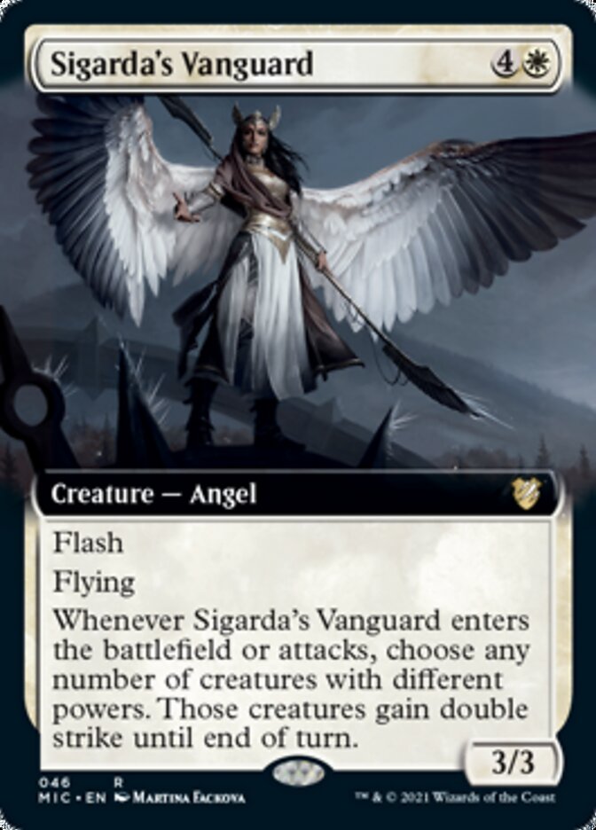 Sigarda's Vanguard (Extended) [Innistrad: Midnight Hunt Commander] | Webway Games