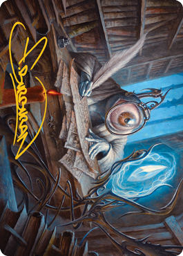 Unblinking Observer Art Card (Gold-Stamped Signature) [Innistrad: Midnight Hunt Art Series] | Webway Games