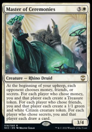 Master of Ceremonies (Promo Pack) [Streets of New Capenna Commander Promos] | Webway Games