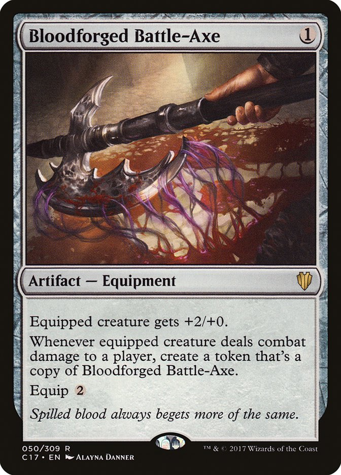 Bloodforged Battle-Axe [Commander 2017] | Webway Games