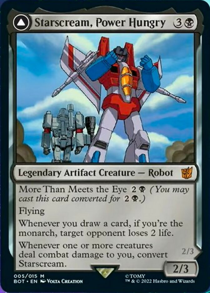 Starscream, Power Hungry // Starscream, Seeker Leader [Universes Beyond: Transformers] | Webway Games