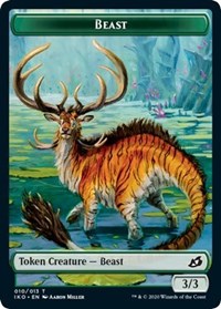 Beast // Human Soldier (003) Double-sided Token [Ikoria: Lair of Behemoths Tokens] | Webway Games