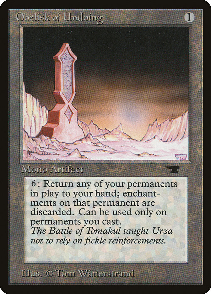 Obelisk of Undoing [Antiquities] | Webway Games