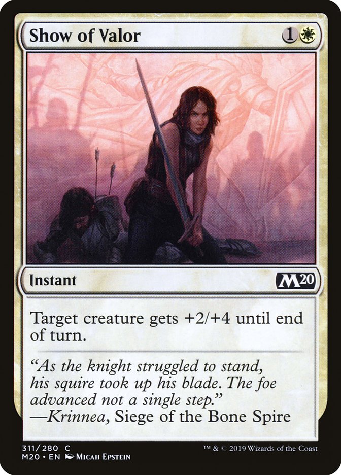 Show of Valor [Core Set 2020] | Webway Games