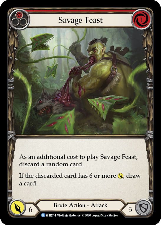 Savage Feast (Red) [U-WTR014] (Welcome to Rathe Unlimited)  Unlimited Normal | Webway Games