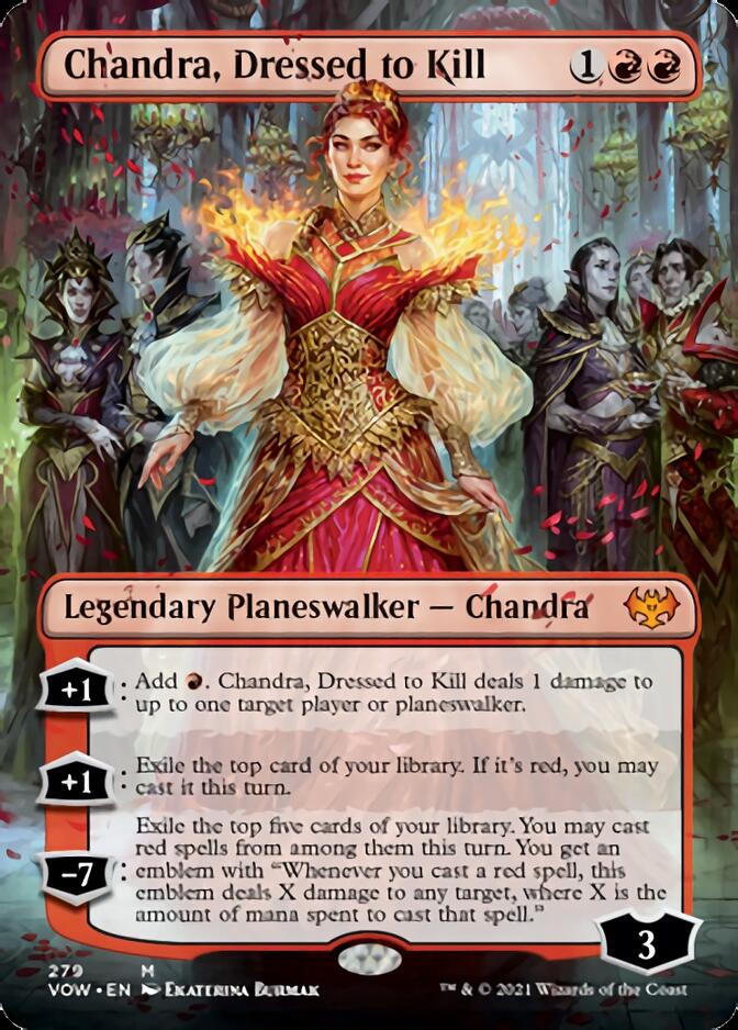 Chandra, Dressed to Kill (Borderless) [Innistrad: Crimson Vow] | Webway Games